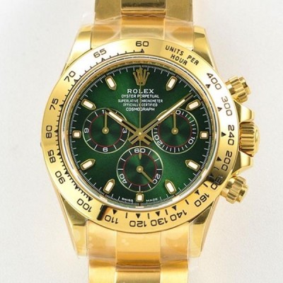 V3버전 로렉스(ROLEX)데이토나 옐로우골드 그린 904L 풀카피 4130 무브먼트