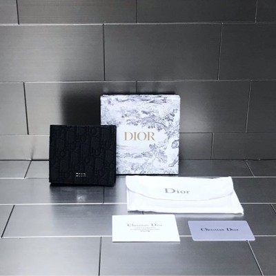 디올 레플리카 지갑 DIOR HOMME Oblique 자카드 반지갑