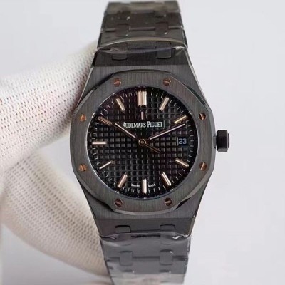 오데마피게 레플리카 시계 AUDEMARS PIGUET 오데마피게 로얄오크 셀프와인딩 34mm 블랙 다이얼 오토매틱 브레이슬릿 스트랩 메탈 시계 77350CE.OO.1266CE.03.A